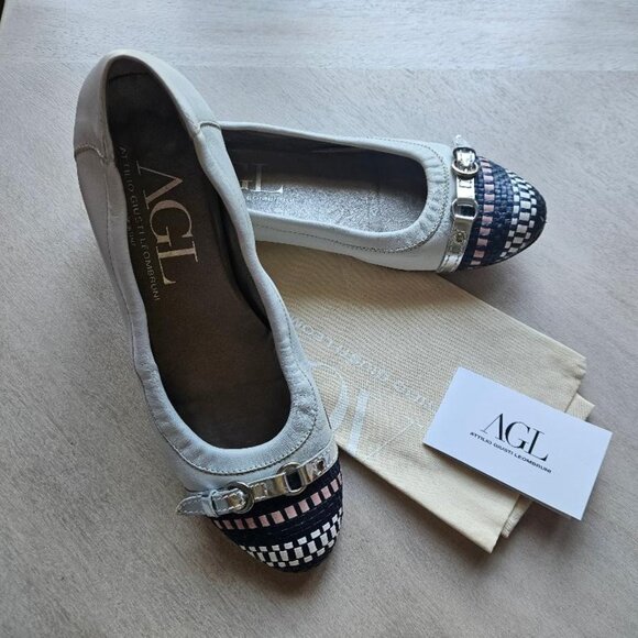 AGL Woven Cap Toe Monica Ballet Flat EU42 - Picture 1 of 14